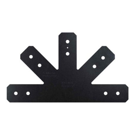 Simpson Strong-Tie Simpson Strong Tie  12:12 Pitch, Black Powder-Coated Gable Plate for 4x, 4PK APVGP1212-4